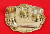 🪔 Pure Brass Bhog Thali for Puja 🪔