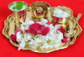 🪔 Pure Brass Bhog Thali for Puja 🪔