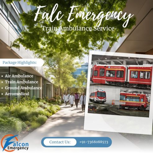 FALC Emergency Train Ambulance in Patna provides the Highest Level of Comfort