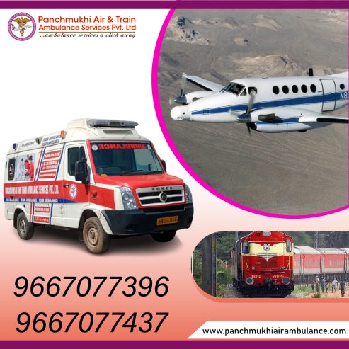 Use Air and Train Ambulance from Patna with Dedicated Medical Team by Panchmukhi