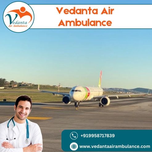 Select Air Ambulance from Kolkata with Life-Saving Medical Aid by Vedanta