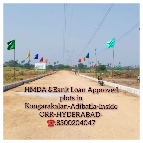 Open Plots for sale In Kongarakalan #Adibatla #Wonderla#Inside ORR – Hyderabad-8500204047